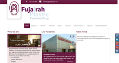Desktop Screenshot of fujairahplastic.com