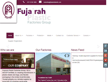 Tablet Screenshot of fujairahplastic.com